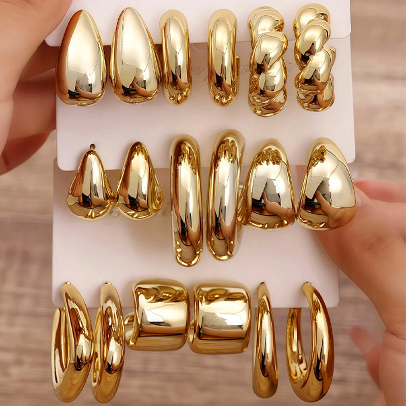 Resin Art Ring - 18 шт./компл. модные серьги-капли для женщин,