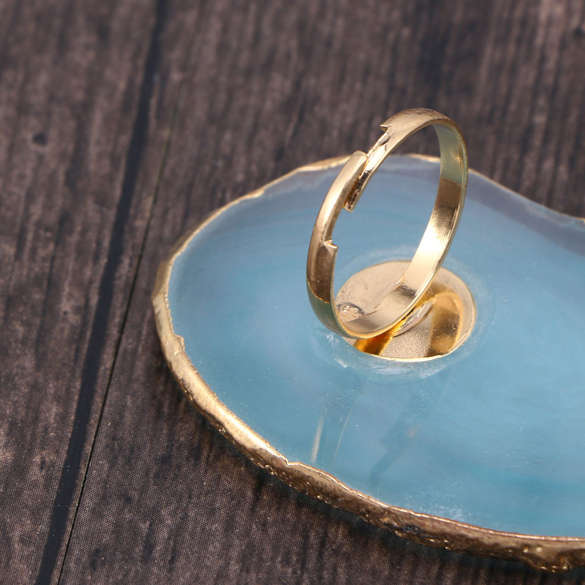 Resin Art Ring - Мини-палитра для маникюра с регулируемым кольцом