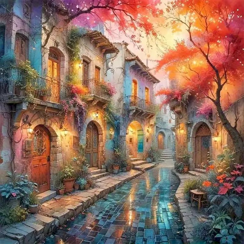 Resin Art Wallpaper - RUOPOTY 5D Алмазная Мозаика: Декоративные Картины