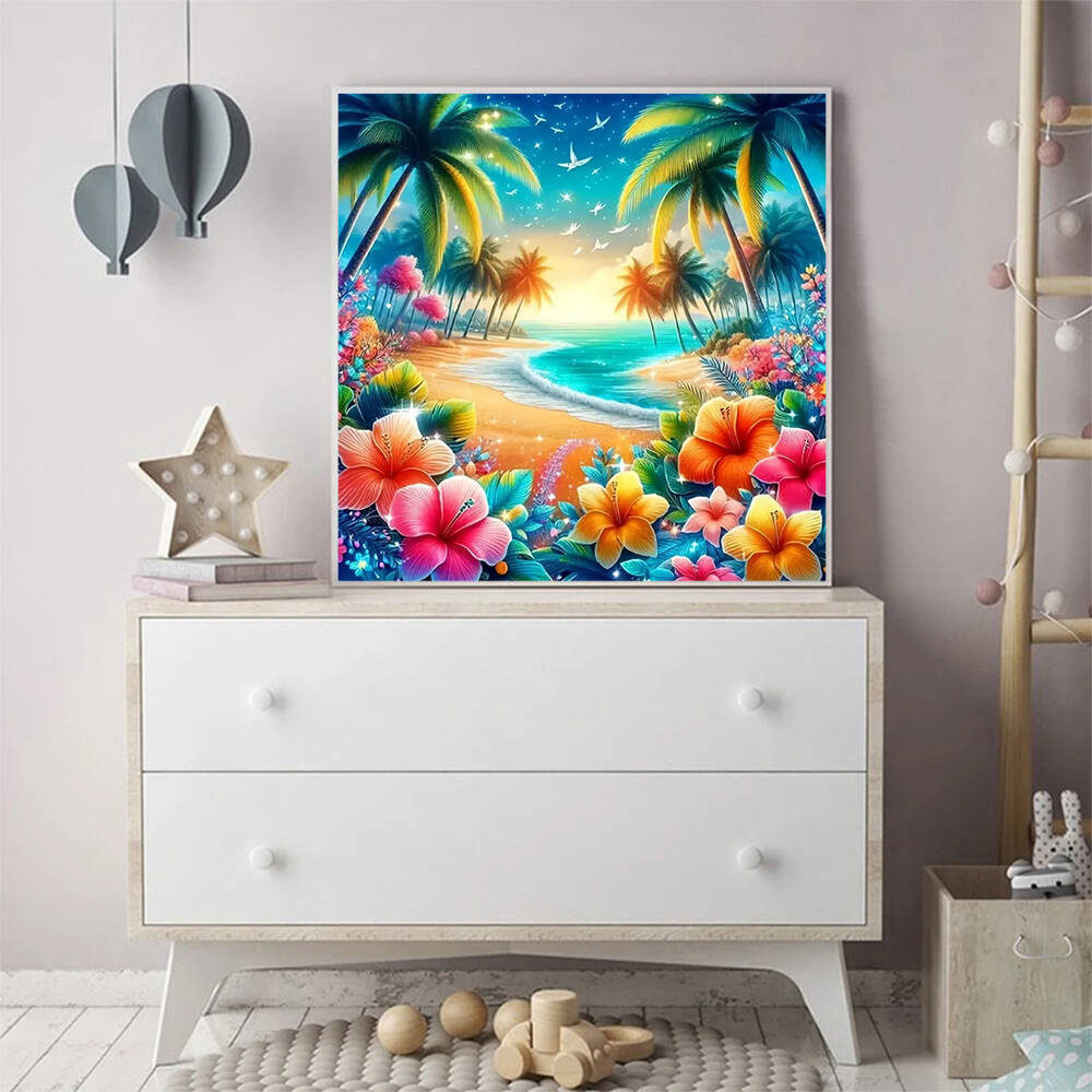 Алмазная мозаика с пейзажем у  – обзор и цена Resin Art Home Decor