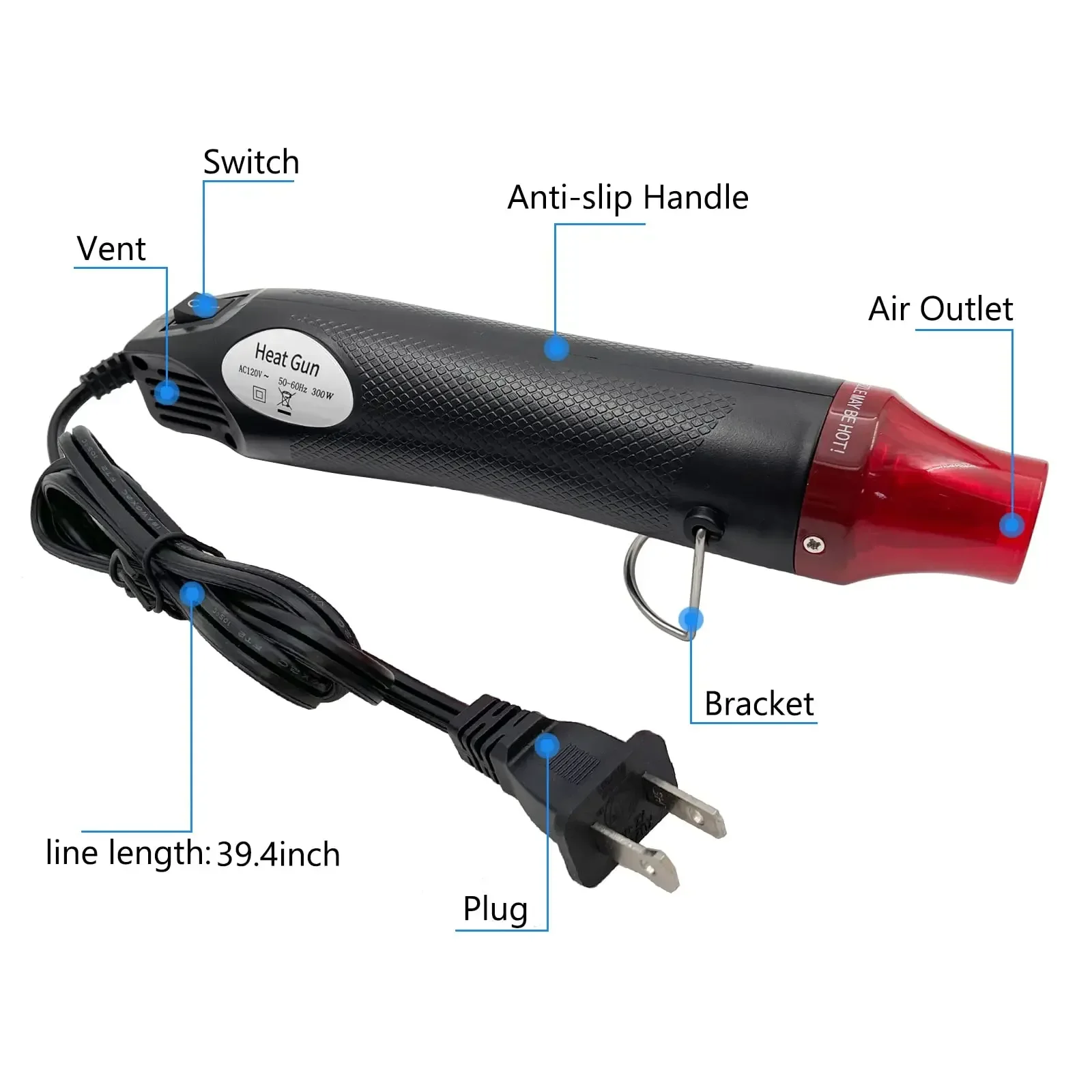 Мини-термофен для рукоделия, п – обзор и цена Resin Art Heat Gun