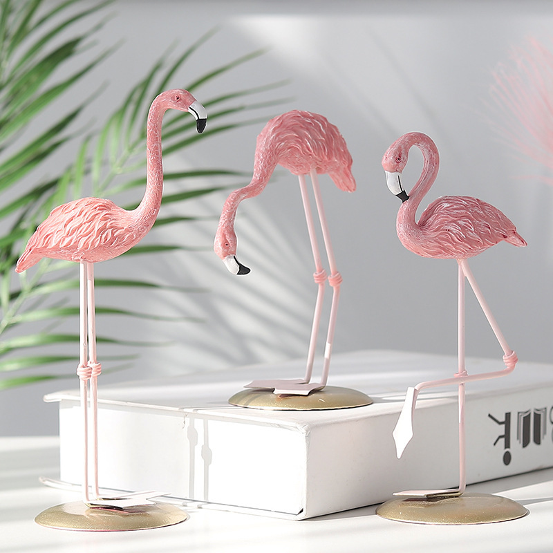3 шт. розовых фигурок фламинго – обзор и цена Resin Art Gift For Wedding
