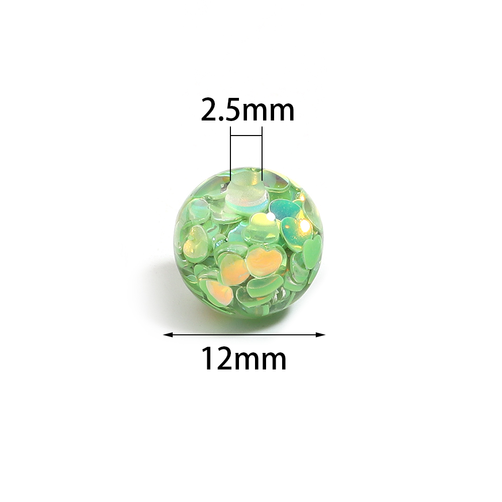 10 шт. 12 мм круглые бусины-ша – обзор и цена Resin Art Jewellery
