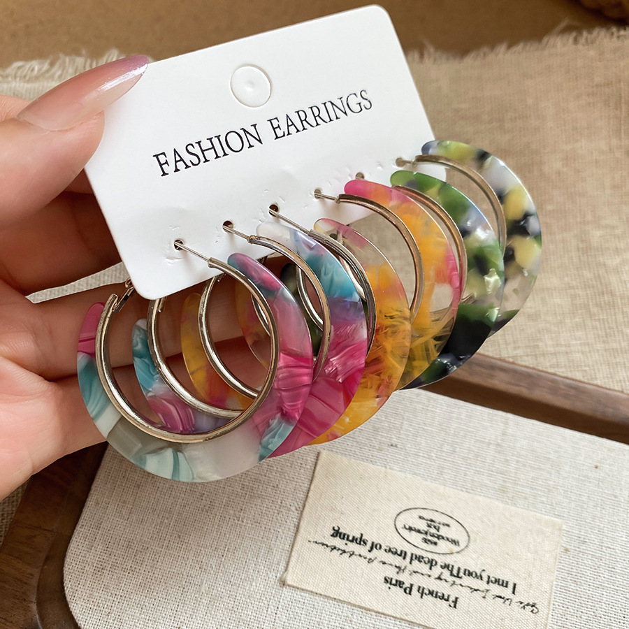 Модные большие круглые акрилов – обзор и цена Resin Art Ring