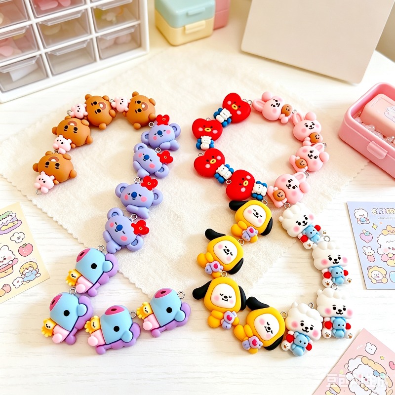 10 шт. милых смоляных подвесок – обзор и цена Resin Art Jewellery