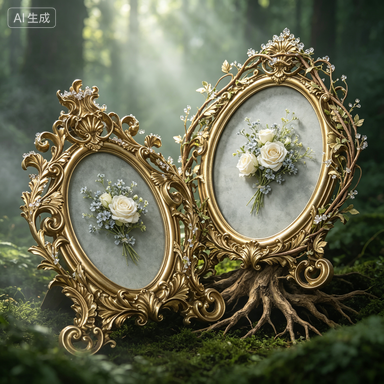 Ретро-золотая овальная фоторам – обзор и цена Resin Art Gift For Wedding